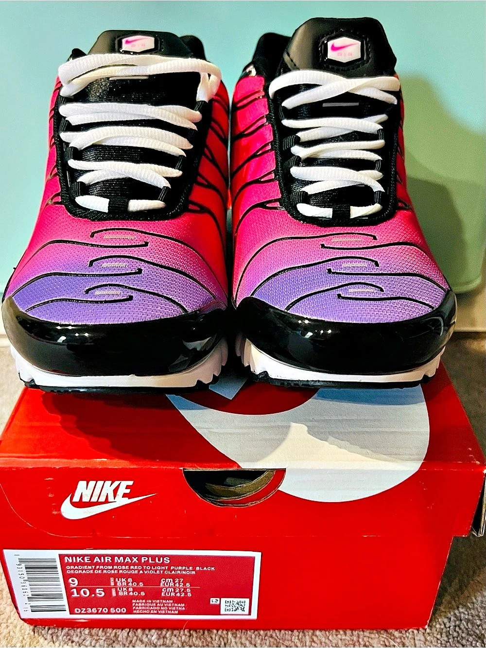 Nike Air Max Plus "Dusk" Pink & Black US 10.5 Brand New ** ONLY ORDERED WRONG SI